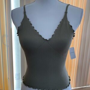 Free People Olive Camisole